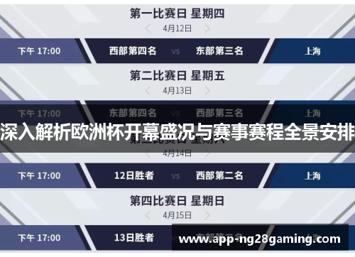 深入解析欧洲杯开幕盛况与赛事赛程全景安排