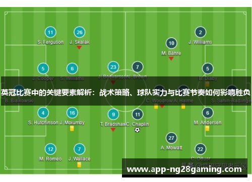 英冠比赛中的关键要素解析：战术策略、球队实力与比赛节奏如何影响胜负